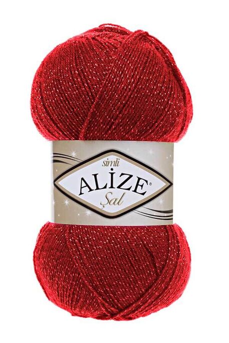 Alize Yarn - ALİZE ŞAL SİM 56 Kırmızı