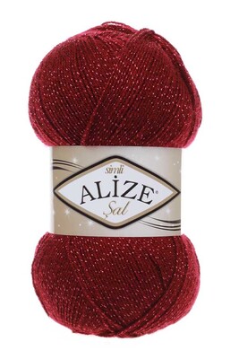 Alize Yarn - ALİZE ŞAL SİM 57 Bordo