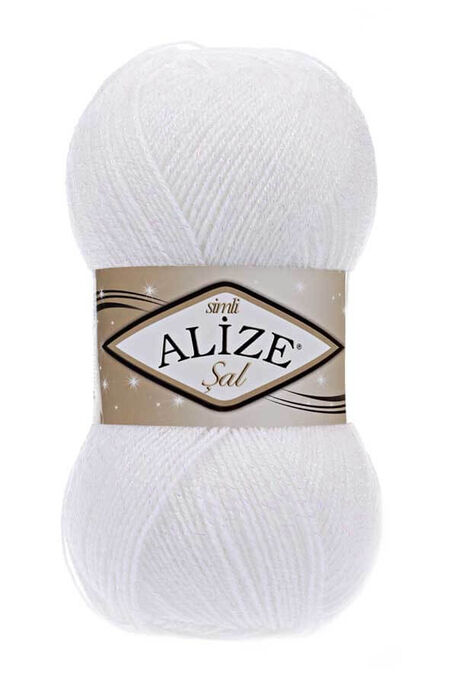 Alize Yarn - ALİZE ŞAL SİM 55 Beyaz