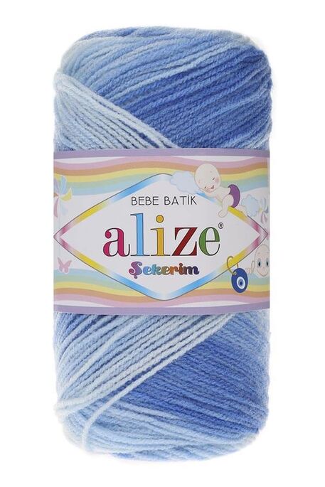 Alize Yarn - ALİZE ŞEKERİM BEBE BATİK YARN 3481