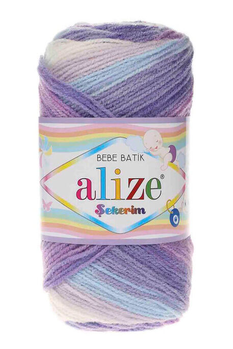 Alize Yarn - ALİZE ŞEKERİM BEBE BATİK YARN 3483