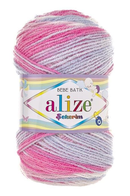 Alize Yarn - ALİZE ŞEKERİM BEBE BATİK YARN 7253