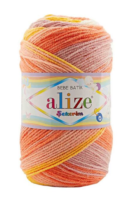 Alize Yarn - ALİZE ŞEKERİM BEBE BATİK YARN 7721