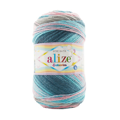 Alize Yarn - ALİZE ŞEKERİM BEBE BATİK YARN 7913