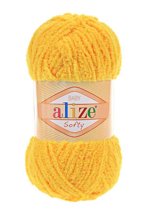 Alize Yarn - ALİZE SOFTY 216 Koyu Sarı