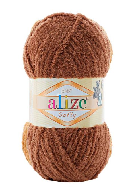 Alize Yarn - ALİZE SOFTY 321 Kızıl Kahve