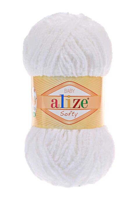 Alize Yarn - ALİZE SOFTY 55 Beyaz