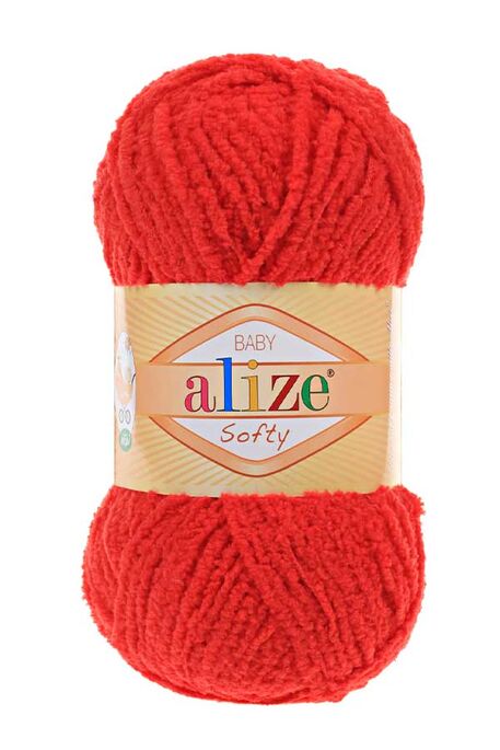 Alize Yarn - ALİZE SOFTY 56 Kırmızı