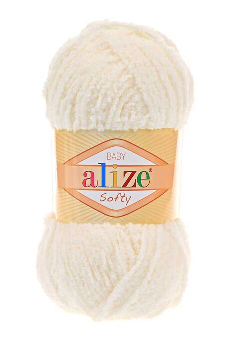 Alize Yarn - ALİZE SOFTY 62 Açık Krem