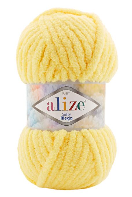 Alize Yarn - ALİZE SOFTY MEGA 187 Sarı