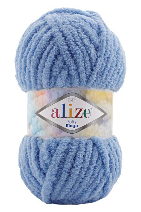 Alize Yarn - ALİZE SOFTY MEGA 374 Havacı Mavi