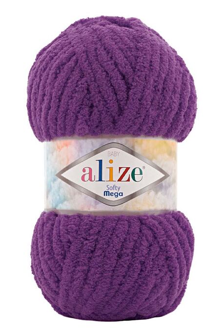 Alize Yarn - ALİZE SOFTY MEGA 44 Mor