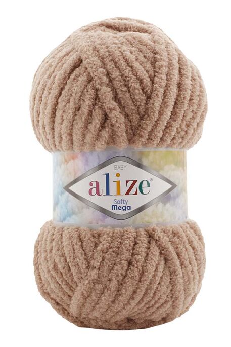 Alize Yarn - ALİZE SOFTY MEGA 617 Bej