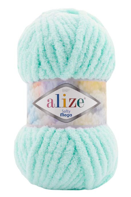 Alize Yarn - ALİZE SOFTY MEGA 669 Mint