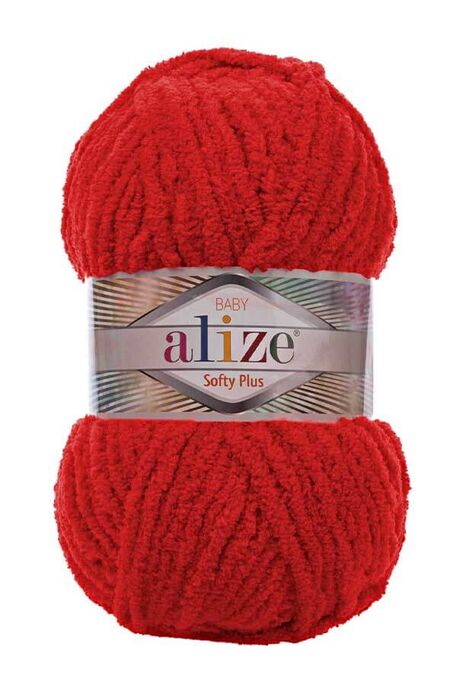 Alize Yarn - ALİZE SOFTY PLUS 56 Kırmızı