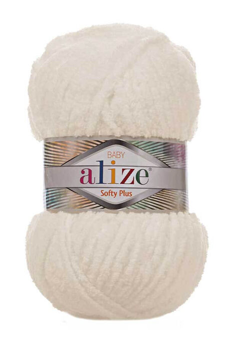 Alize Yarn - ALİZE SOFTY PLUS 62 Açık Krem