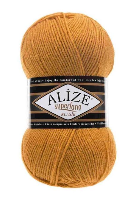 Alize Yarn - ALİZE SÜPERLANA KLASİK KNİTTİNG YARN 02 Saffron