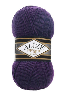 Alize Yarn - ALİZE SÜPERLANA KLASİK KNİTTİNG YARN 388 Purple