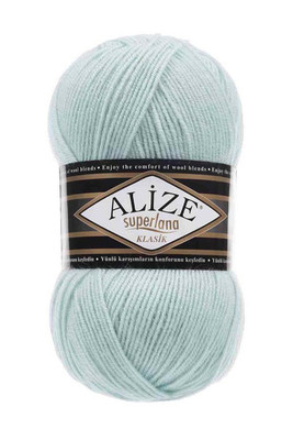 Alize Yarn - ALİZE SÜPERLANA KLASİK KNİTTİNG YARN 514 Ice Blue