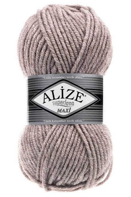 Alize Yarn - ALİZE SUPERLANA MAXİ 207 Açık Kahve Melanj