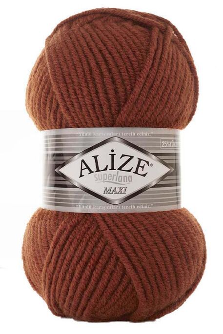 Alize Yarn - ALİZE SUPERLANA MAXİ 597 Taba