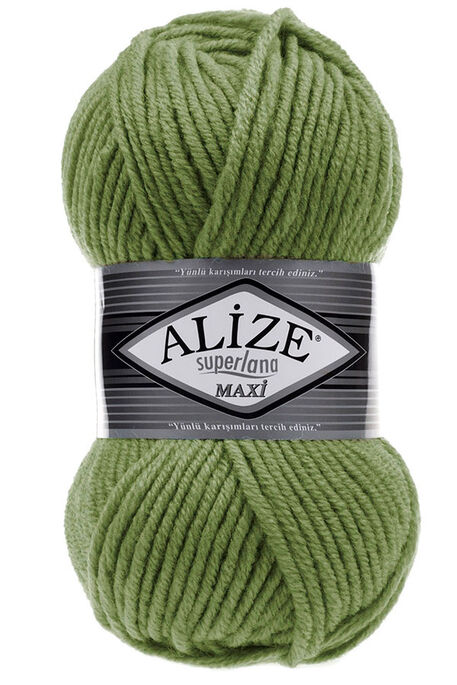 Alize Yarn - ALİZE SUPERLANA MAXİ 620 Olive