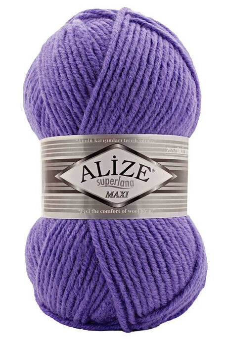 Alize Yarn - ALİZE SUPERLANA MAXİ 851 Menekşe