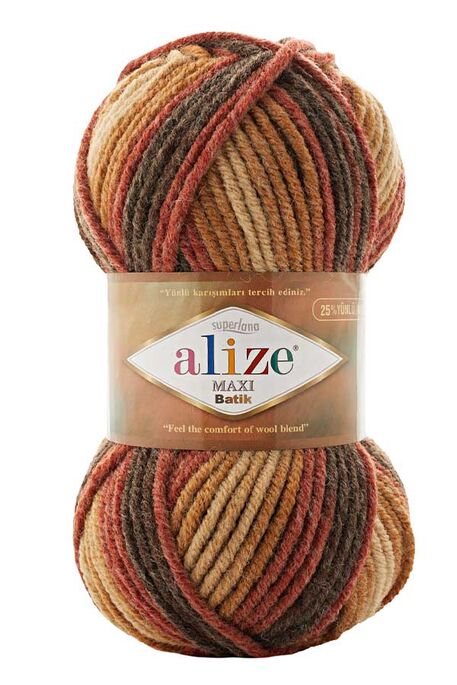 Alize Yarn - ALİZE SUPERLANA MAXİ BATİK 7784