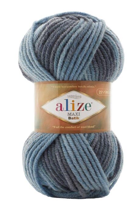 Alize Yarn - ALİZE SUPERLANA MAXİ BATİK 7785