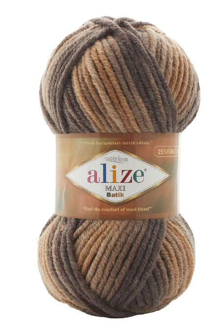 Alize Yarn - ALİZE SUPERLANA MAXİ BATİK 7800