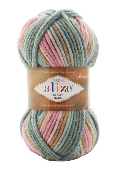 Alize Yarn - ALİZE SUPERLANA MAXİ BATİK 7803