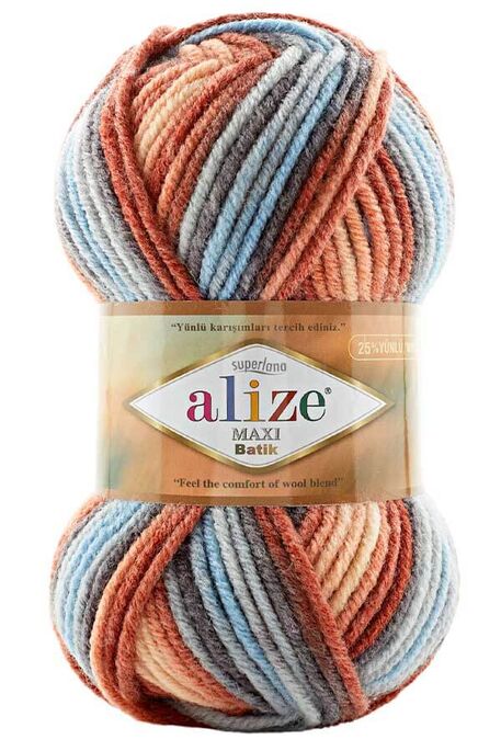 Alize Yarn - ALİZE SUPERLANA MAXİ BATİK 7922