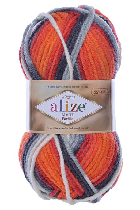 Alize Yarn - ALİZE SUPERLANA MAXİ BATİK 8020