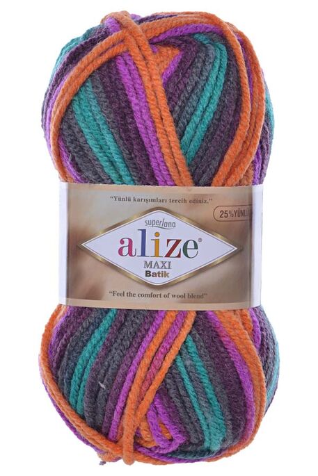 Alize Yarn - ALİZE SUPERLANA MAXİ BATİK 8025