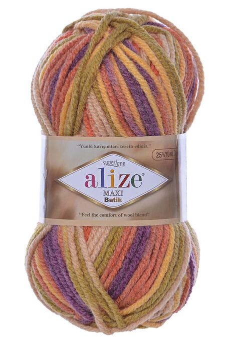 Alize Yarn - ALİZE SUPERLANA MAXİ BATİK 8027