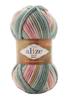 Alize Yarn - ALİZE SUPERLANA MAXİ BATİK YARN 7803