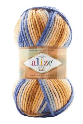 Alize Yarn - ALİZE SUPERLANA MAXİ BATİK YARN 7914