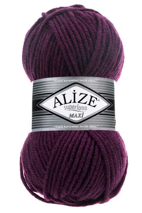 Alize Yarn - ALİZE SUPERLANA MAXİ YARN 111 DAMSON