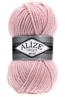 Alize Yarn - ALİZE SUPERLANA MAXİ YARN 161 POWDER