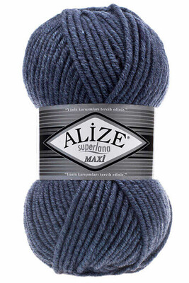 Alize Yarn - ALİZE SUPERLANA MAXİ YARN 203 DENİM MELANGE