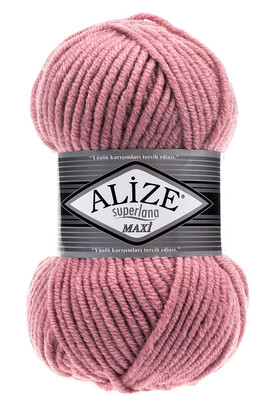 Alize Yarn - ALİZE SUPERLANA MAXİ YARN 204 DARK POWDER