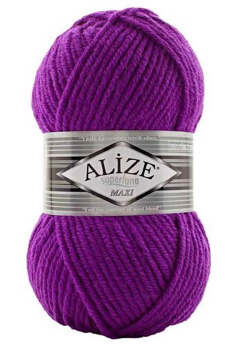 Alize Yarn - ALİZE SUPERLANA MAXİ YARN 209 CHERRY