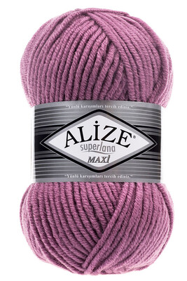 Alize Yarn - ALİZE SUPERLANA MAXİ YARN 28 DRIED ROSE