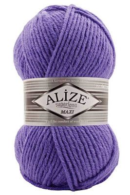 Alize Yarn - ALİZE SUPERLANA MAXİ YARN 851 Violet