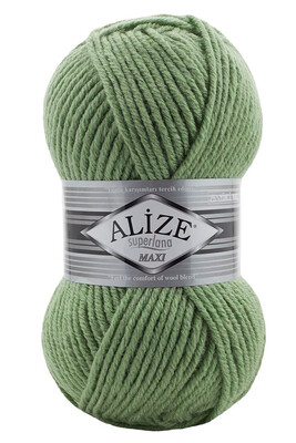 Alize Yarn - ALİZE SUPERLANA MAXİ YARN 856 Green