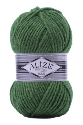 Alize Yarn - ALİZE SUPERLANA MAXİ YARN 857 Pine