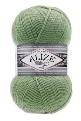 Alize Yarn - ALİZE SUPERLANA TIĞ 852 Yeşil