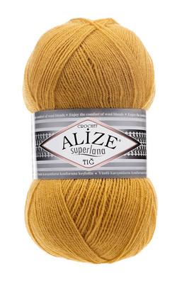 Alize Yarn - ALİZE SUPERLANA TIĞ YARN 02 saffron