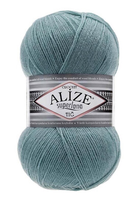 Alize Yarn - ALİZE SUPERLANA TIĞ YARN 164 Azur