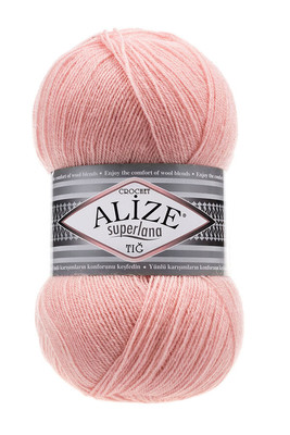 Alize Yarn - ALİZE SUPERLANA TIĞ YARN 363 bridal pink